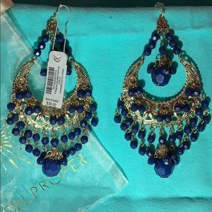 Last Chance Boston Proper Blue/Gold Earrings